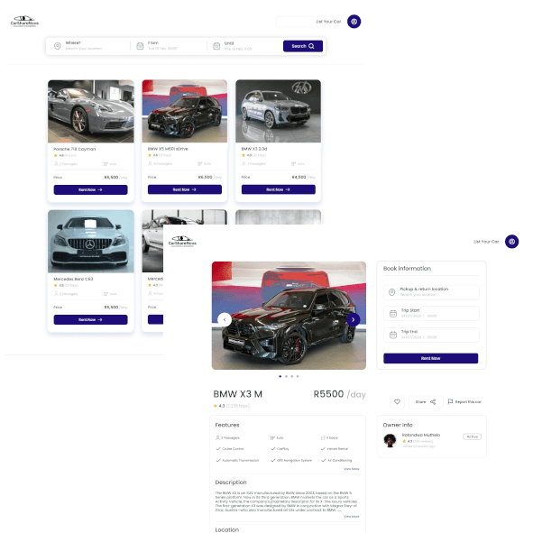 Carsharenova screenshot